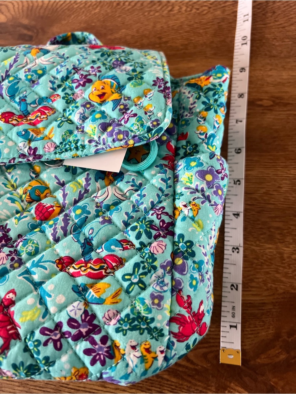 NWT Disney Vera Bradley Ariel Floral Ditsy Mini Backpack The Little Mermaid - Picture 10 of 12